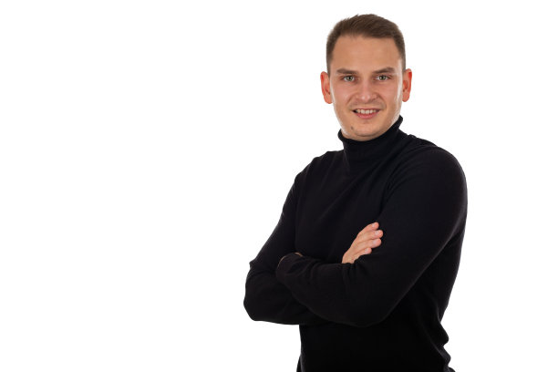 孤立的年轻商人图片下载