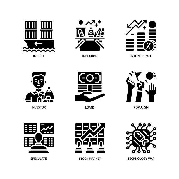 经济危机图标集图片下载