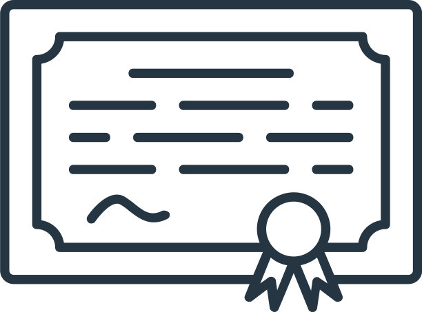 证书图标证书可编辑的笔画图片下载