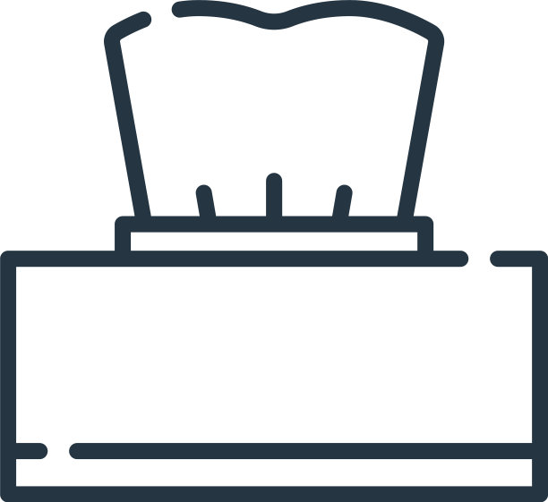 纸巾盒图标孤立在白色背景图片下载