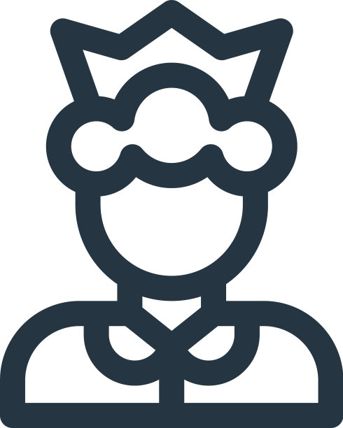 皇后图标孤立在白色背景轮廓图片下载