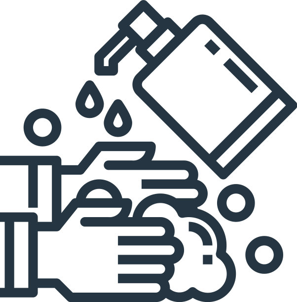 洗手图标孤立在白色背景图片下载