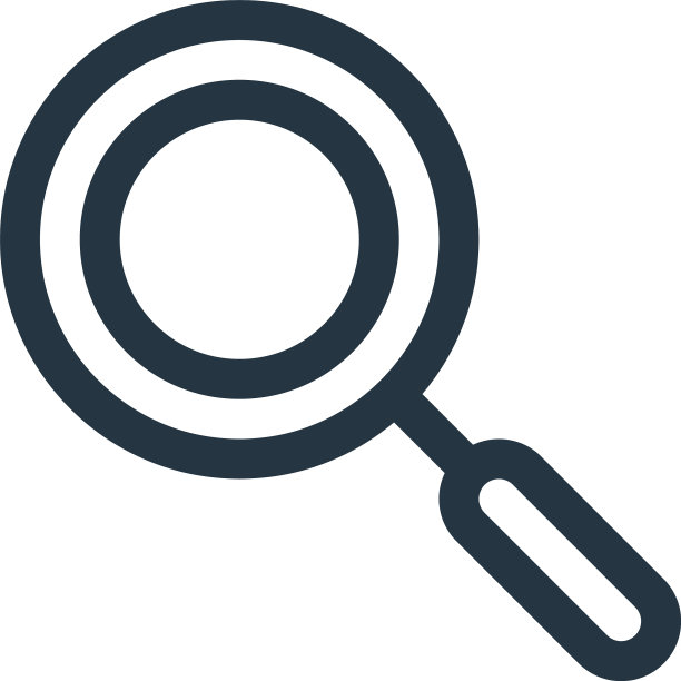 搜索图标孤立在白色背景大纲图片下载