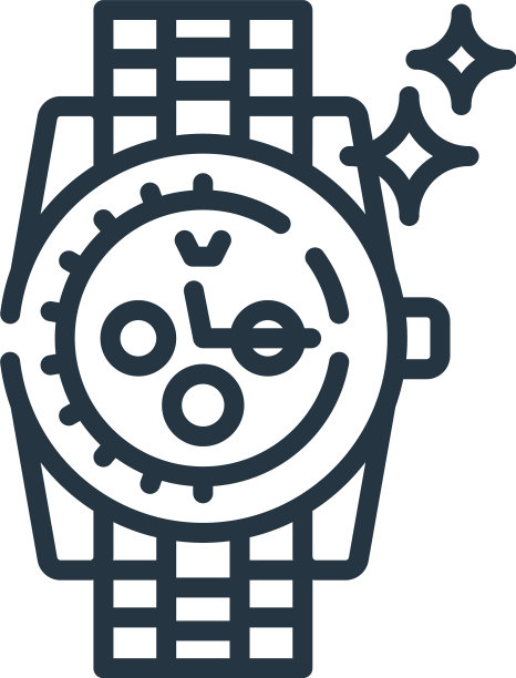 手表图标手表可编辑的行程手表线性图片下载