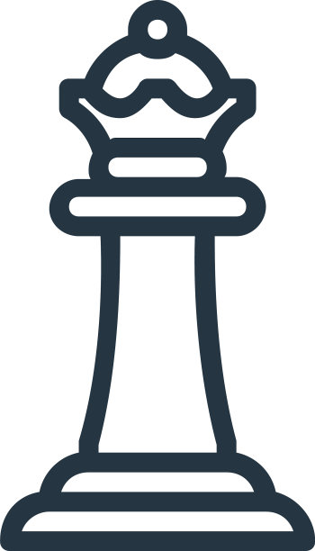 皇后图标孤立在白色背景轮廓图片下载