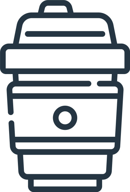 咖啡杯图标孤立在白色背景图片下载