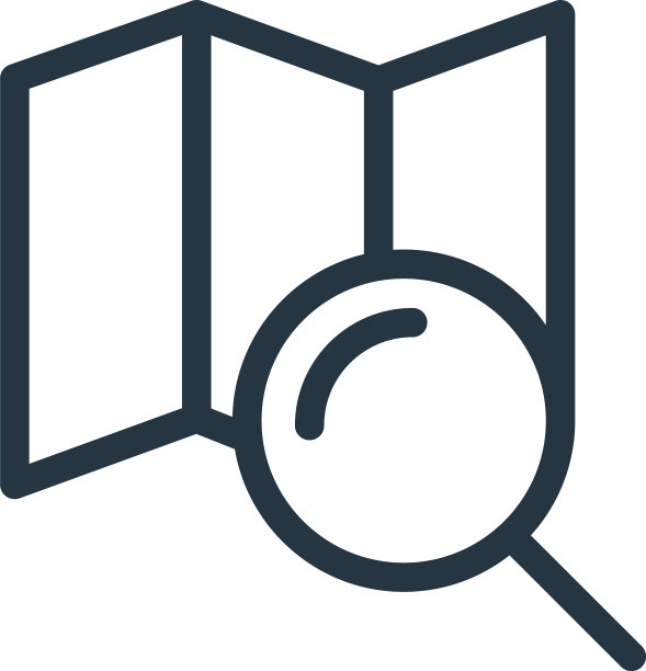 地图图标孤立在白色背景轮廓上图片下载