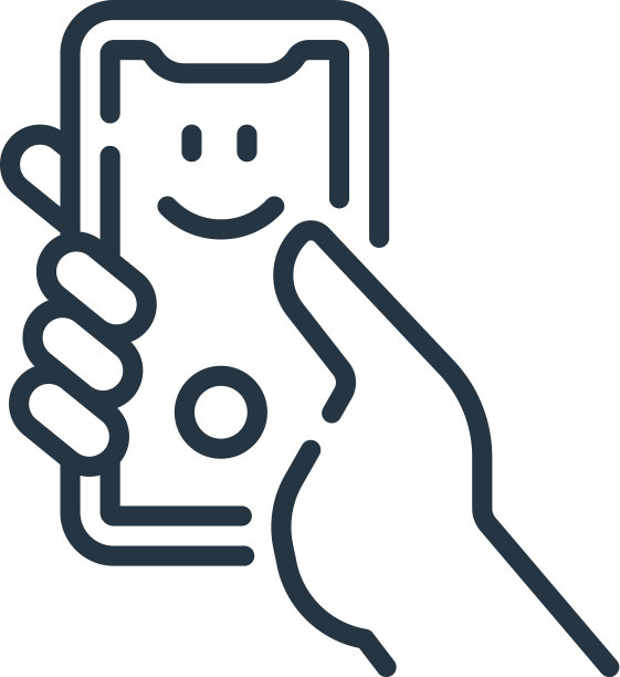 自拍图标孤立在白色背景轮廓图片下载