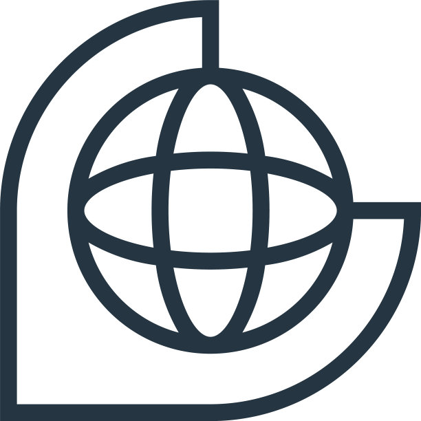 地球图标孤立在白色背景轮廓上图片下载