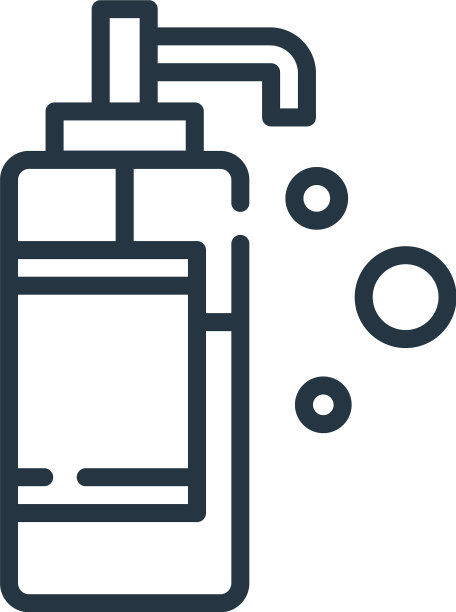 液体肥皂图标孤立在白色背景图片下载