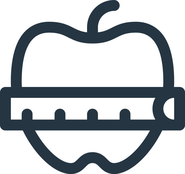 苹果图标孤立在白色背景轮廓图片下载