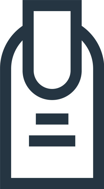 美甲图标，美甲可编辑描边美甲图片下载