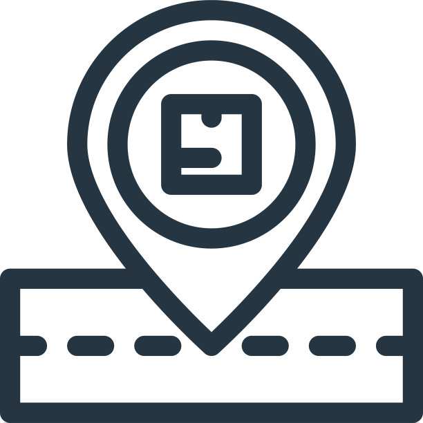 订单跟踪图标孤立的白色背景图片下载