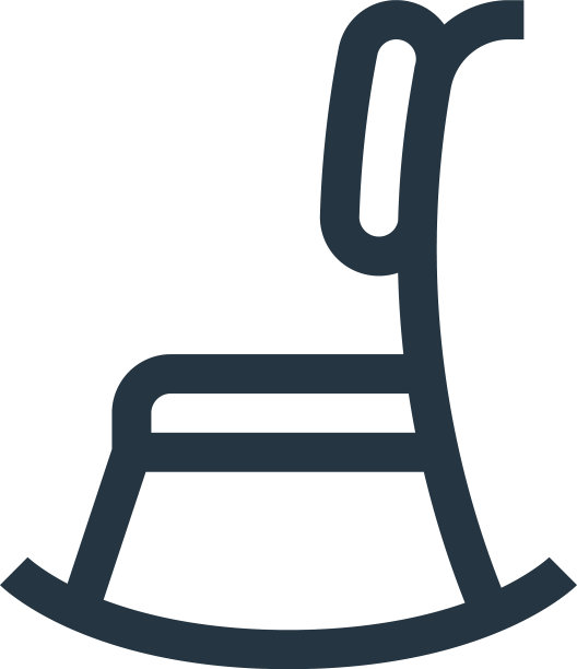 摇椅图标摇椅可编辑的笔触图片下载