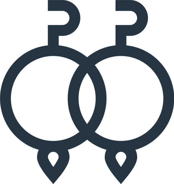 耳环图标耳环可编辑笔触耳环图片下载