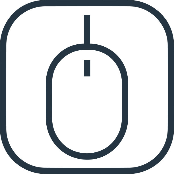 电脑鼠标图标隔离在白色背景图片下载