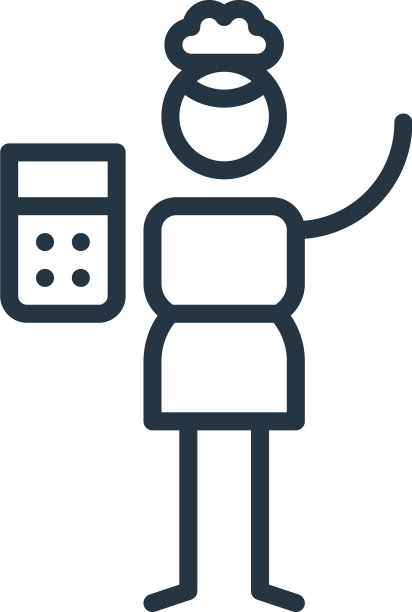 数学图标孤立在白色背景轮廓图片下载