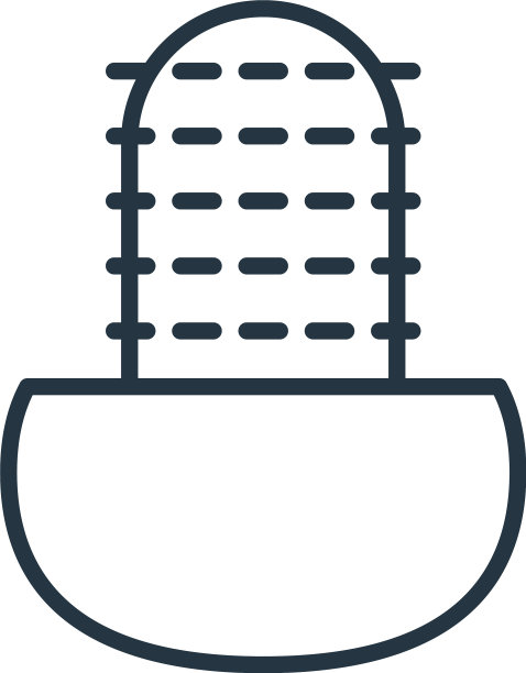 仙人掌图标孤立在白色背景轮廓图片下载