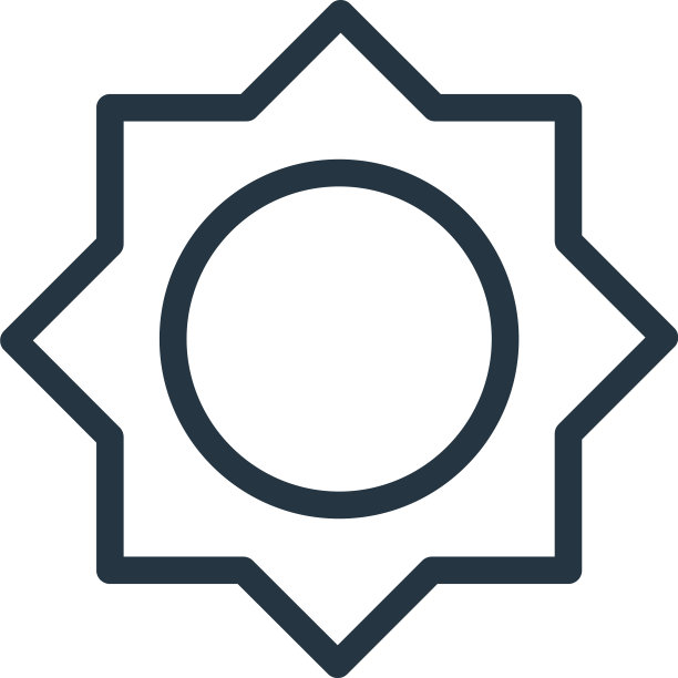 亮度图标孤立在白色背景图片下载