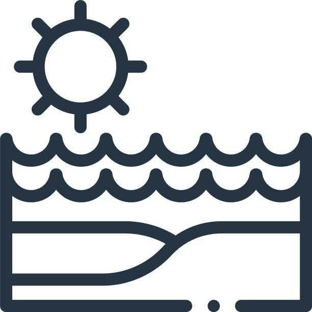 海滩图标海滩可编辑的笔触海滩线性图片下载