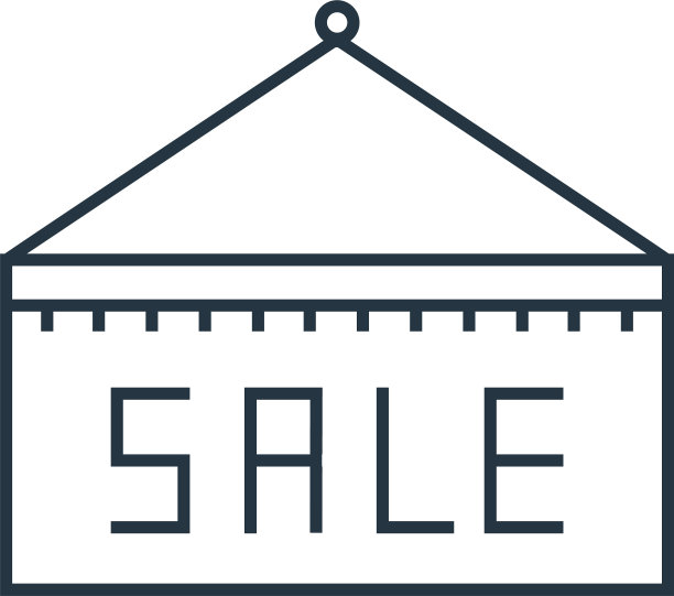 销售标签图标孤立的白色背景图片下载