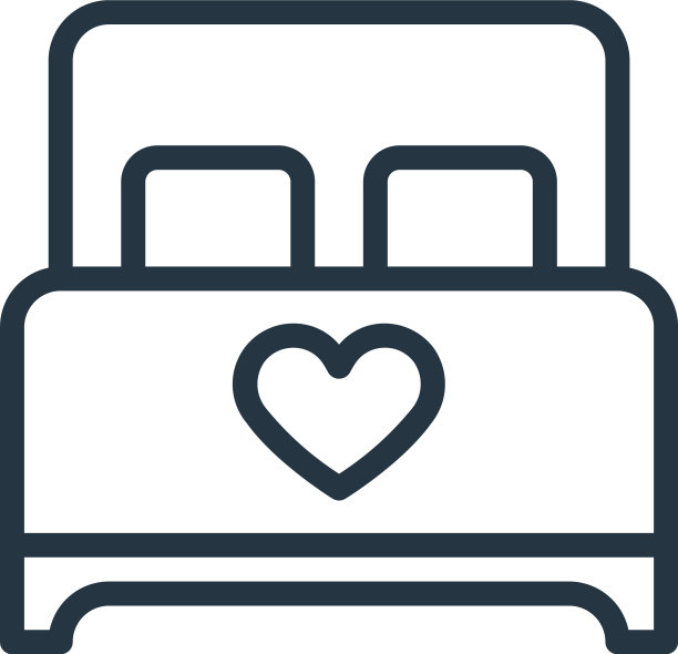 床图标床可编辑的笔触床线性符号图片下载