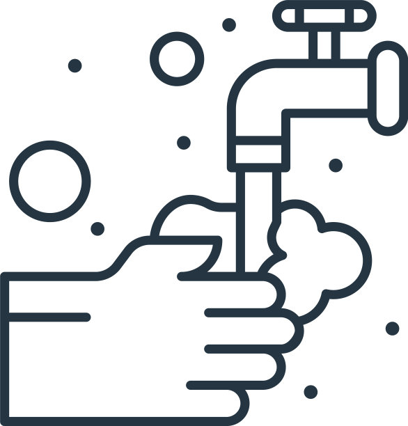 洗手图标洗手可编辑的笔触图片下载