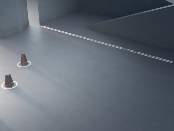 空的混凝土地板和垃圾纹理墙。图片下载