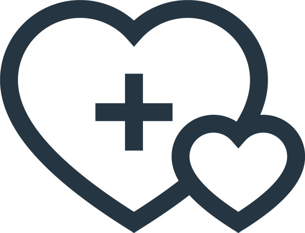 慈善图标孤立的白色背景轮廓图片下载