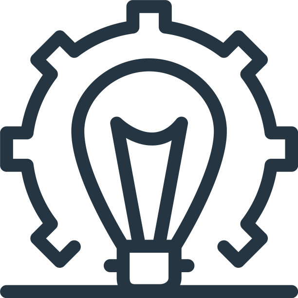 想法图标孤立在白色背景大纲图片下载