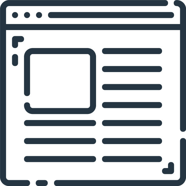 网站图标孤立在白色背景大纲图片下载