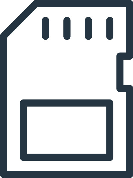 Sim图标隔离在白色背景轮廓上图片下载