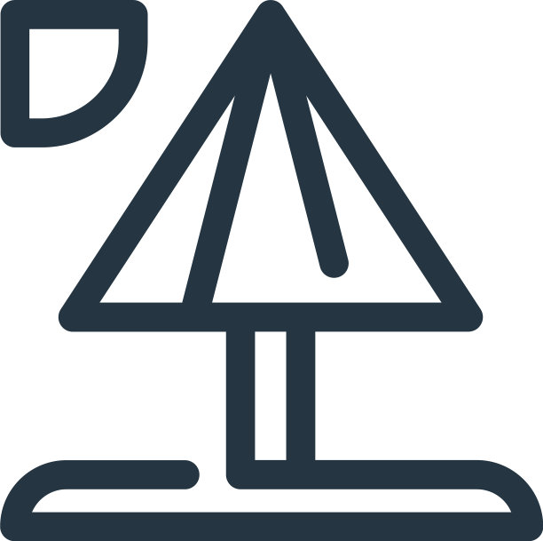 伞图标伞可编辑伞描边图片下载