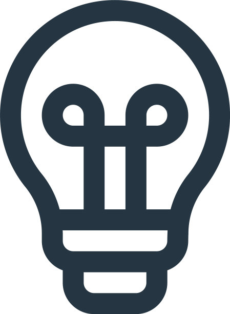 灯泡图标孤立在白色背景轮廓图片下载