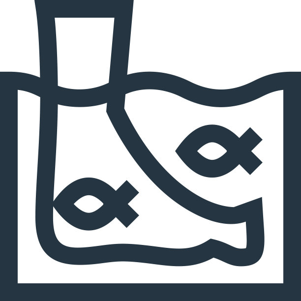 鱼图标孤立在白色背景轮廓图片下载