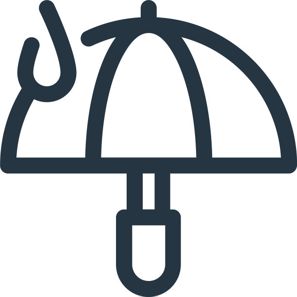 伞图标伞可编辑伞描边图片下载