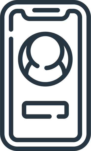 智能手机图标孤立的白色背景图片下载