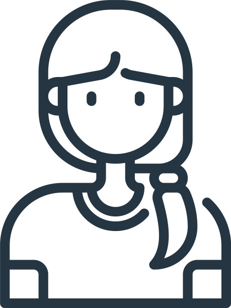 女人图标女人可编辑笔触女人线性图片下载