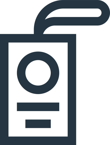 Id卡图标孤立在白色背景轮廓上图片下载