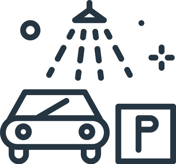 汽车图标孤立在白色背景轮廓图片下载