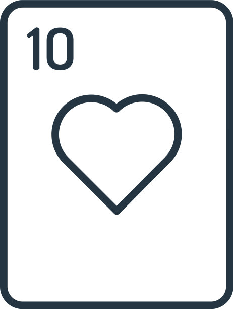 纸牌游戏图标孤立在白色背景上图片下载