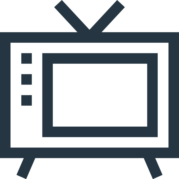 老电视图标老电视可编辑笔画老电视线性图片下载