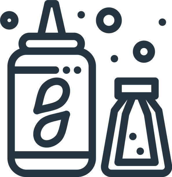 盐图标盐可编辑笔划盐线性符号图片下载