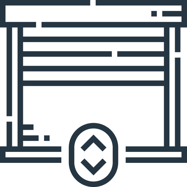 车库图标孤立的白色背景轮廓图片下载