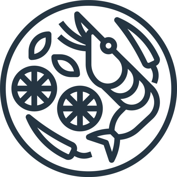 冬荫图标孤立在白色背景大纲图片下载