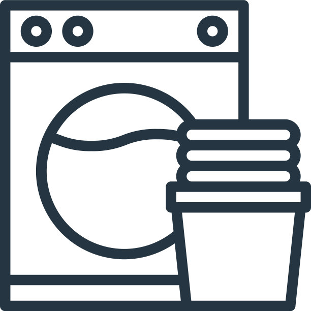 洗衣机图标隔离在白色背景图片下载