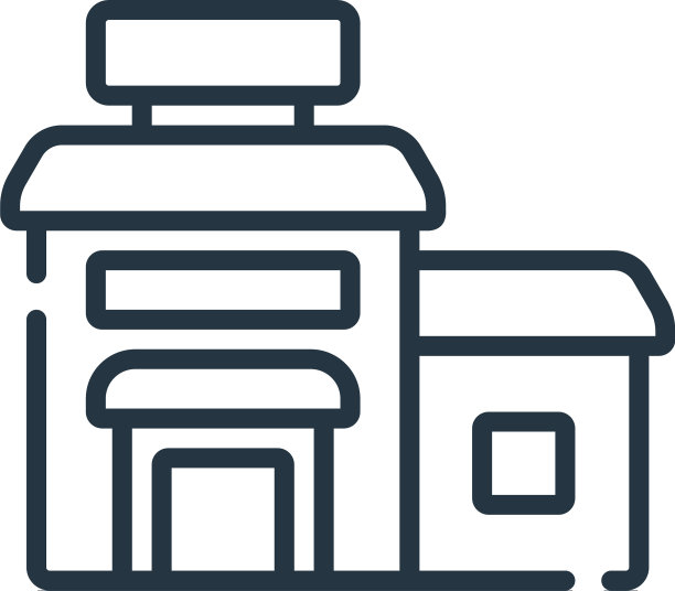 酒店图标酒店可编辑笔画酒店线性图片下载