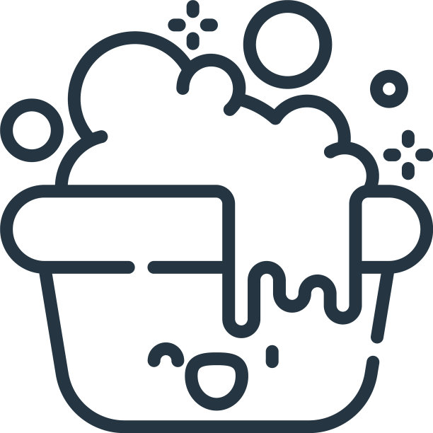 沐浴图标孤立在白色背景轮廓图片下载