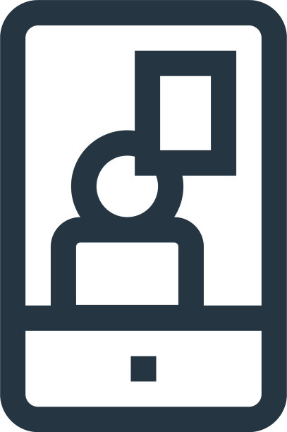 视频聊天图标孤立在白色背景图片下载