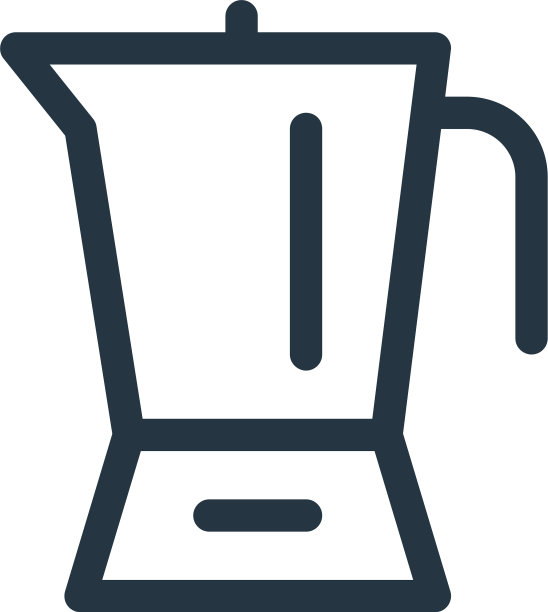 搅拌机图标孤立的白色背景轮廓图片下载